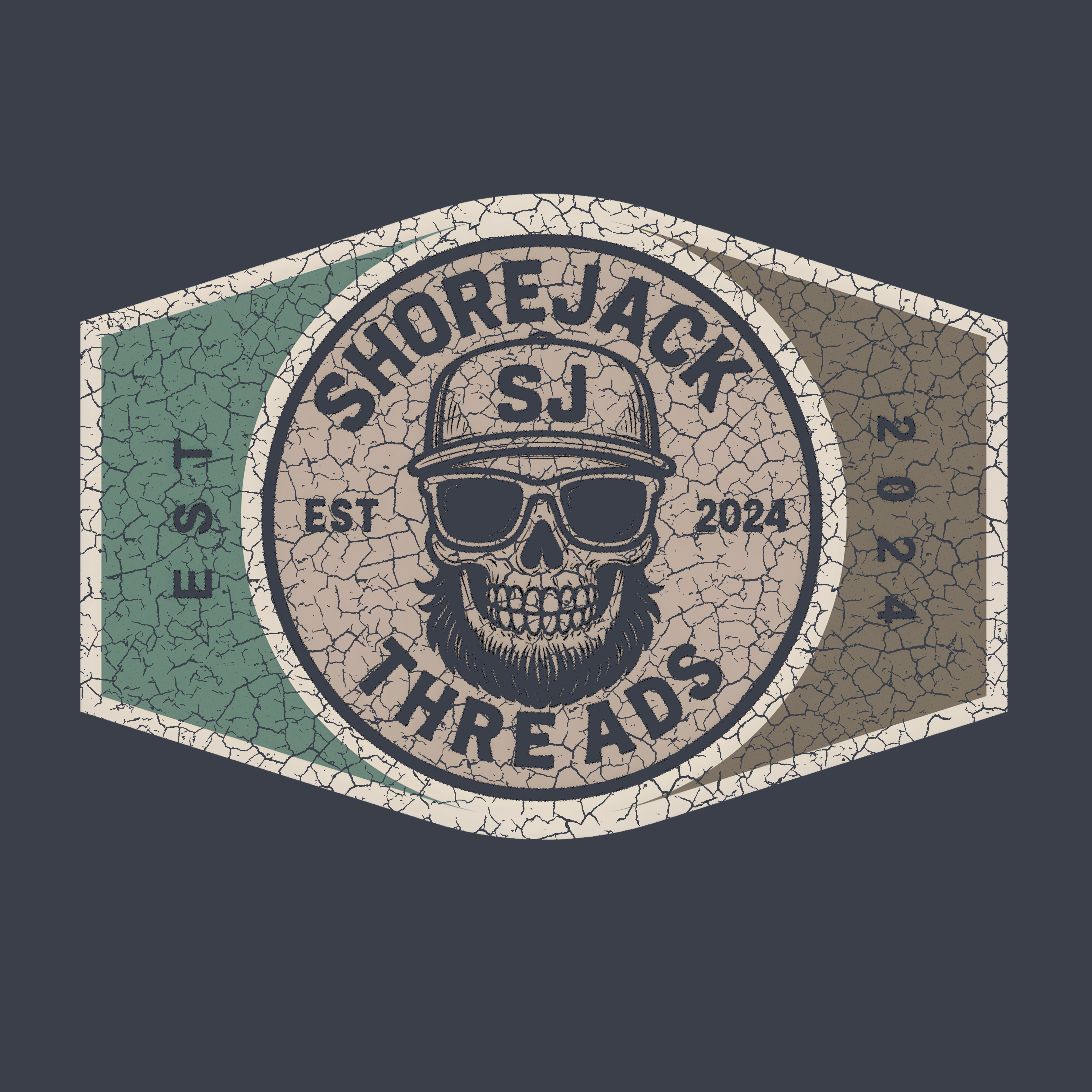 Shorejack Distressed Logo Tee