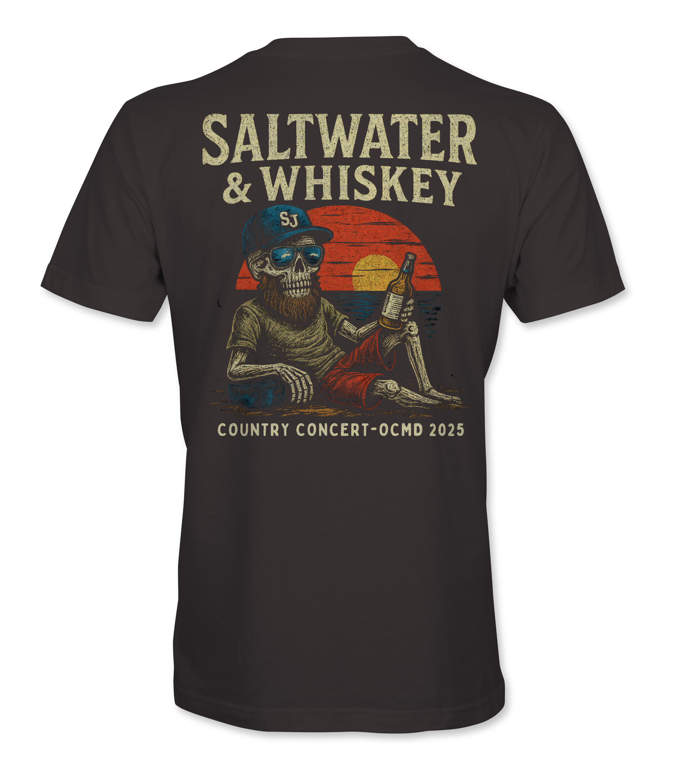 Saltwater & Whiskey Tee – Country Concert Exclusive