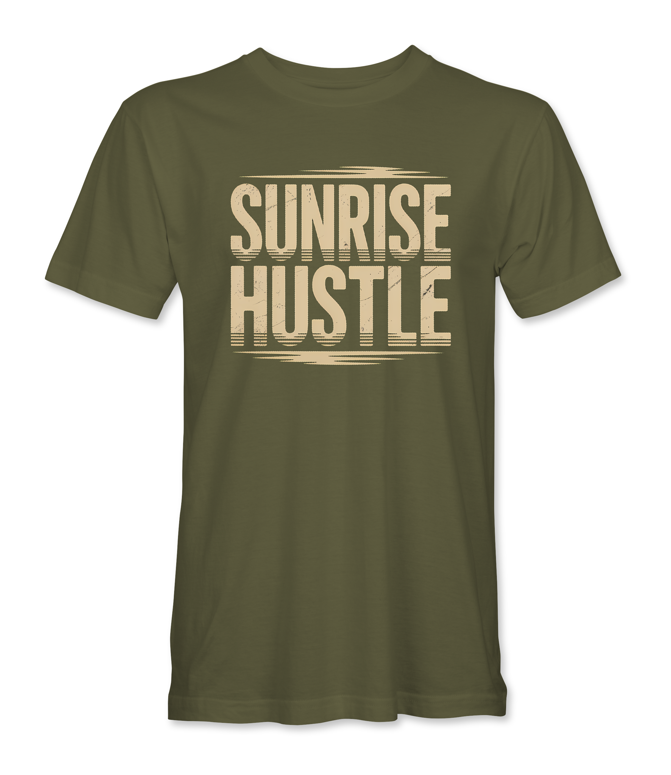 Sunrise Hustle – Green Edition Tee